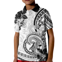 Polynesia Paisley Kid Polo Shirt Mix White Polynesian Pattern LT05 Kid White - Polynesian Pride