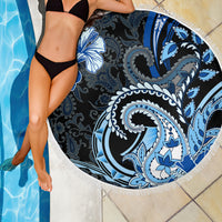 Polynesia Paisley Beach Blanket Mix Blue Polynesian Pattern
