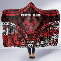 Easter Island Hooded Blanket Polynesian Pattern Emblem