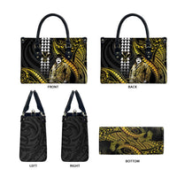 Hawaii Kuhio The Citizen Prince Leather Bag Gold Polynesian Tribal Tattoo