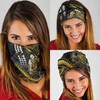 Hawaii Kuhio The Citizen Prince Neck Gaiter Gold Polynesian Tribal Tattoo