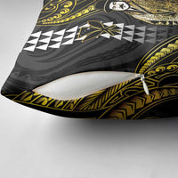 Hawaii Kuhio The Citizen Prince Pillow Cover Gold Polynesian Tribal Tattoo