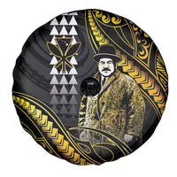 Hawaii Kuhio The Citizen Prince Spare Tire Cover Gold Polynesian Tribal Tattoo