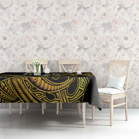 Hawaii Kuhio The Citizen Prince Tablecloth Gold Polynesian Tribal Tattoo