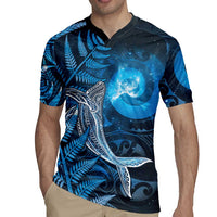 New Zealand Matariki Rugby Jersey Maori Koru With Humpback Whale Blue
