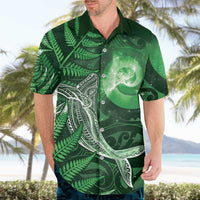 New Zealand Matariki Hawaiian Shirt Maori Koru With Humpback Whale Green
