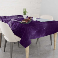 New Zealand Matariki Tablecloth Maori Koru With Humpback Whale Purple