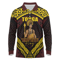 Tonga First King Long Sleeve Polo Shirt Ahoeitu Know Your Roots