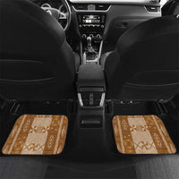 Tonga Kupesi Ngatu Car Mats Vintage Brown Plumeria