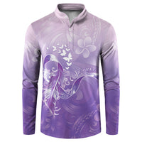 Lupus Awareness Month Button Sweatshirt Polynesian Style