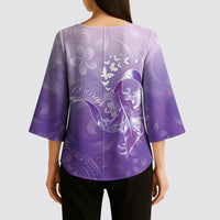 Lupus Awareness Month Kimono Sleeve Blouse Polynesian Style