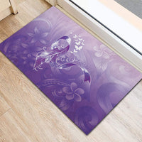 Lupus Awareness Month Rubber Doormat Polynesian Style