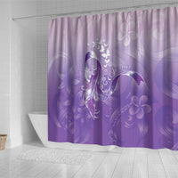 Lupus Awareness Month Shower Curtain Polynesian Style