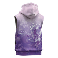 Lupus Awareness Month Sleeveless Hoodie Polynesian Style
