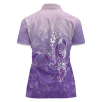 Lupus Awareness Month Women Polo Shirt Polynesian Style