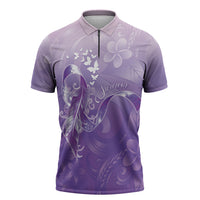 Lupus Awareness Month Zipper Polo Shirt Polynesian Style