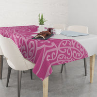 Personalised New Zealand Nurse Tablecloth Maori Koru Pink Version