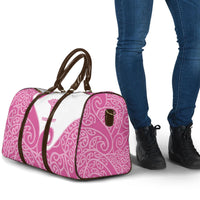 Personalised New Zealand Nurse Travel Bag Maori Koru Pink Version