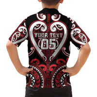 Custom Aotearoa Ngapuhi Family Matching Long Sleeve Bodycon Dress and Hawaiian Shirt Maori Tribal Pattern LT05 - Polynesian Pride