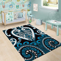 Aotearoa Ngati Porou Area Rug Maori Tribal Pattern