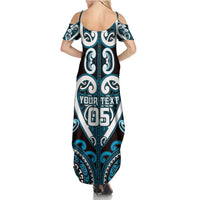 Custom Aotearoa Ngati Porou Family Matching Summer Maxi Dress and Hawaiian Shirt Maori Tribal Pattern