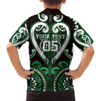 Custom Aotearoa Ngai Tahu Family Matching Tank Maxi Dress and Hawaiian Shirt Maori Tribal Pattern
