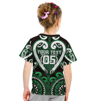 Custom Aotearoa Ngai Tahu Kid T Shirt Maori Tribal Pattern
