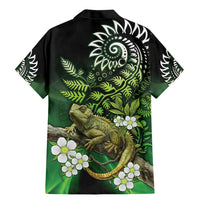Aotearoa New Zealand Tuatara Family Matching Mermaid Dress and Hawaiian Shirt Maori Koru Art LT05 - Polynesian Pride