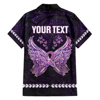 Personalised Alzheimer's Awareness Family Matching Off The Shoulder Long Sleeve Dress and Hawaiian Shirt You May Not Remember But I Will Never Forget LT05 - Polynesian Pride