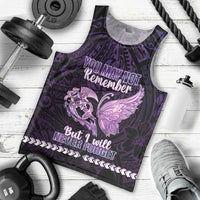 Personalised Alzheimer's Awareness Men Tank Top You May Not Remember But I Will Never Forget