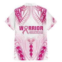 Breast Cancer Pink Out Family Matching Mermaid Dress and Hawaiian Shirt Polynesian Art Tattoo White Version LT05 - Polynesian Pride