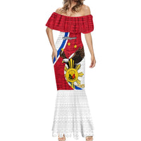 Personalized Philippines Mermaid Dress The Eight-Rayed Sun Bald Eagle Polynesian Pattern LT05 - Polynesian Pride