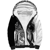 Go Fishing Sherpa Hoodie Polynesian Pattern LT05 Unisex Black - Polynesian Pride