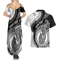Personalized Go Fishing Couples Matching Summer Maxi Dress and Hawaiian Shirt Polynesian Pattern LT05 - Polynesian Pride