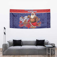 Samoa Christmas Tapestry Samoan Santa Claus Manuia Le Kerisimasi