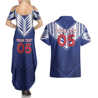 Super Toa Samoa Rugby Custom Couples Matching Summer Maxi Dress and Hawaiian Shirt Warrior Spirit LT05