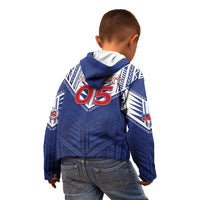 Super Toa Samoa Rugby Custom Kid Hoodie Warrior Spirit LT05