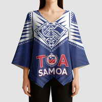 Super Toa Samoa Rugby Custom Kimono Sleeve Blouse Warrior Spirit LT05