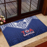 Super Toa Samoa Rugby Rubber Doormat Warrior Spirit LT05