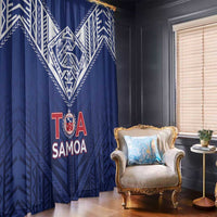 Super Toa Samoa Rugby Window Curtain Warrior Spirit LT05