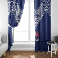 Super Toa Samoa Rugby Window Curtain Warrior Spirit LT05