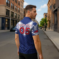 Super Toa Samoa Rugby Custom Zipper Polo Shirt Warrior Spirit LT05