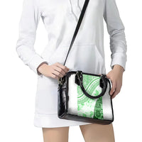 Hawaiian Tapa Shoulder Handbag Traditional Vintage Pattern Green LT05 - Polynesian Pride
