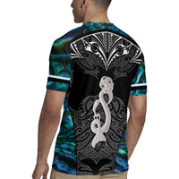 New Zealand Aotearoa Rugby Jersey Maori Taniwha Paua Shell LT05 - Polynesian Pride
