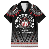 Personalised Samoa Black Saturday Family Matching Short Sleeve Bodycon Dress and Hawaiian Shirt Samoa For Samoans