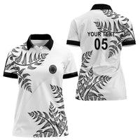 Custom New Zealand Football Women Polo Shirt Aotearoa Pride - Polynesian Pride
