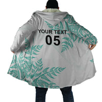 Custom New Zealand Football Cloak Aotearoa Pride Aqua Version - Polynesian Pride