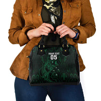 Custom New Zealand Fishing Shoulder Handbag Maori Tribal Pattern LT05 - Polynesian Pride
