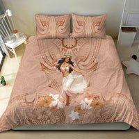 Hawaii Women's Day Bedding Set With Polynesian Pattern