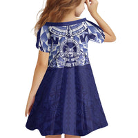 Personalised Tonga Queen Salote College Family Matching Summer Maxi Dress and Hawaiian Shirt Centenary Navy Version